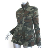 Rag & Bone Leigh Camouflage Utility Jacket Army Green Size 2
