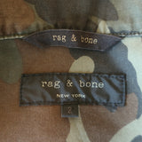 Rag & Bone Leigh Camouflage Utility Jacket Army Green Size 2