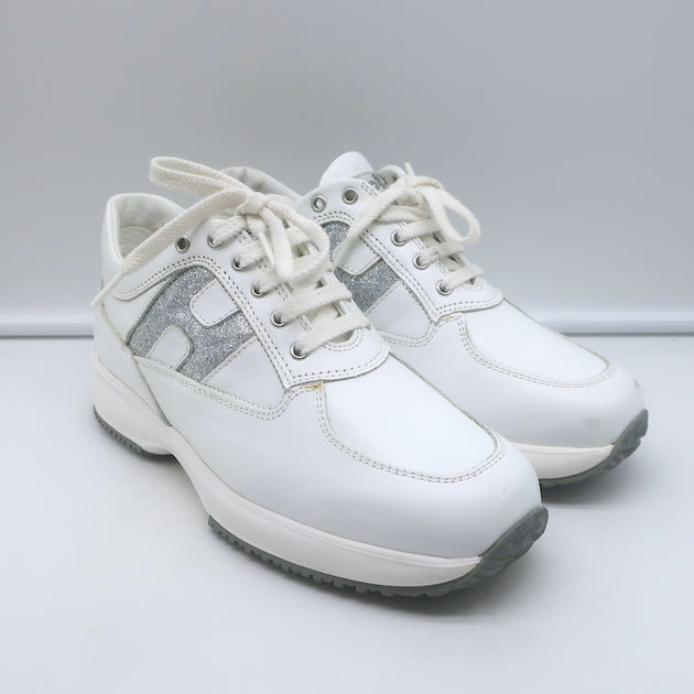 Pre-Owned Hogan Interactive Glitter H Sneakers Sz 34 $99