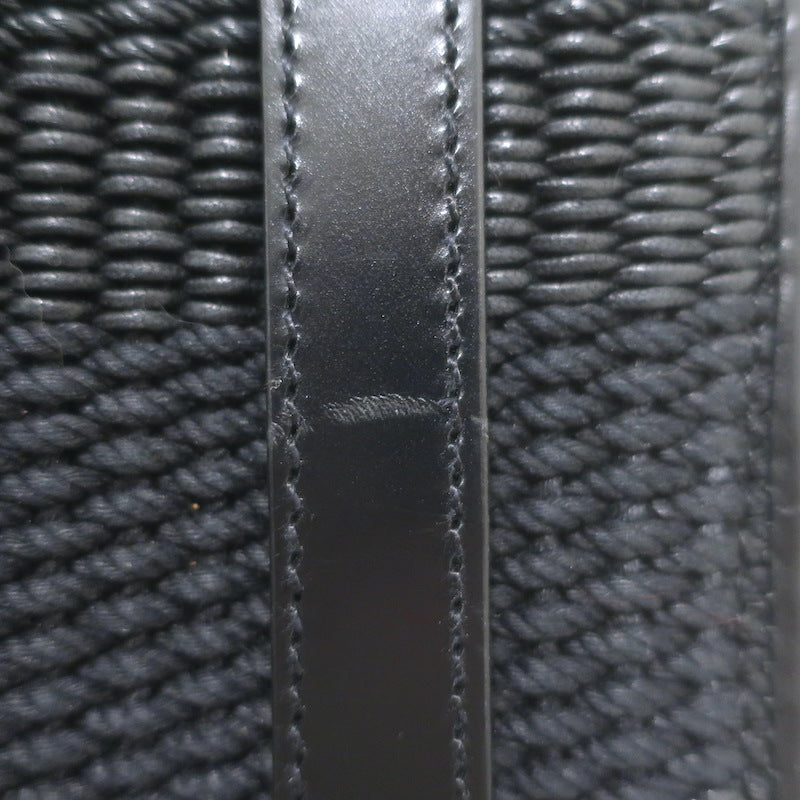 Ralph Lauren Ricky 50 Weekender Bag Black Raffia &amp; Leather