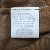 Giambattista Valli Asymmetric Short Sleeve Knit Top Tan Wool-Cashmere Size 44