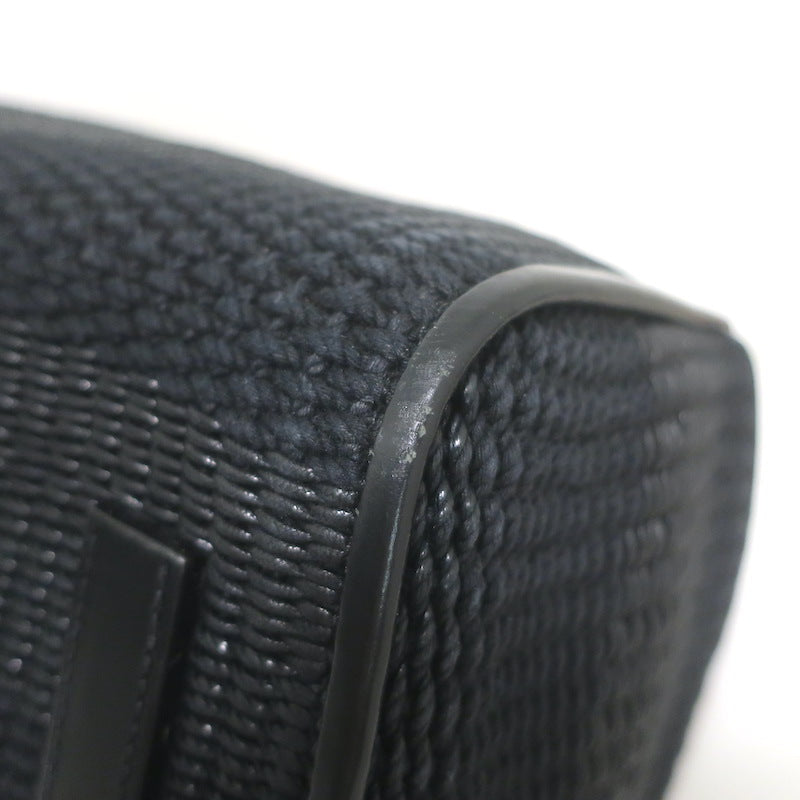 Ralph Lauren Ricky 50 Weekender Bag Black Raffia &amp; Leather
