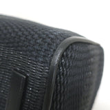 Ralph Lauren Ricky 50 Weekender Bag Black Raffia & Leather