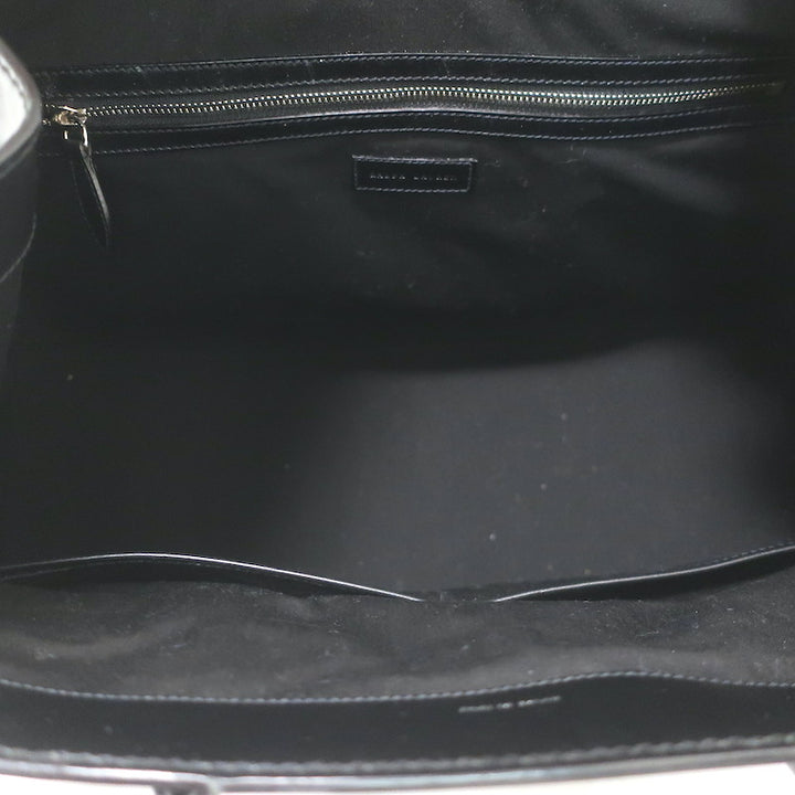 Ralph Lauren Ricky 50 Weekender Bag Black Raffia &amp; Leather