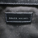 Ralph Lauren Ricky 50 Weekender Bag Black Raffia & Leather