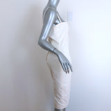 Dolce & Gabbana Sheath Dress White Stretch Cotton Size 44