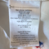 Equipment Leema Eiffel Tower-Embroidered Shirt White Cotton Size Small