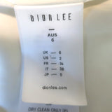 Dion Lee Lace-Up Side Bustier Midi Dress White Size US 2