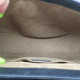 Gucci Sylvie Padlock GG Supreme Medium Crossbody Bag Brown & Black Leather