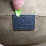 Gucci Sylvie Padlock GG Supreme Medium Crossbody Bag Brown & Black Leather