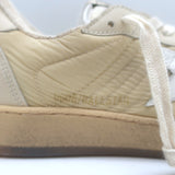 Golden Goose Ballstar Low Top Sneakers Beige Leather-Trimmed Nylon Size 39 NEW