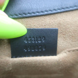 Gucci Sylvie Padlock GG Supreme Medium Crossbody Bag Brown & Black Leather