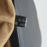 Gucci Sylvie Padlock GG Supreme Medium Crossbody Bag Brown & Black Leather