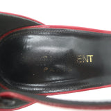 Saint Laurent Opyum YSL Ankle Strap Sandals Red Patent Leather Size 40