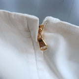 Dolce & Gabbana Sheath Dress White Stretch Cotton Size 44