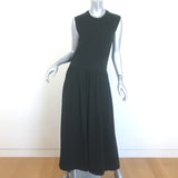 Toteme Sleeveless Midi Tee Dress Black Cotton Jersey Size Large NEW
