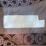 Zimmermann Juniper Ring Lace-Trim Mini Dress Mauve Floral Print Linen Size 0