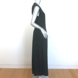 Toteme Sleeveless Midi Tee Dress Black Cotton Jersey Size Large NEW