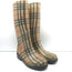 Burberry Nova Check Rain Boots Beige Size 37