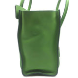 Celine Micro Luggage Tote Green Leather