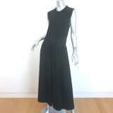 Toteme Sleeveless Midi Tee Dress Black Cotton Jersey Size Large NEW