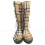 Burberry Nova Check Rain Boots Beige Size 37