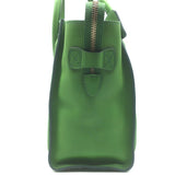 Celine Micro Luggage Tote Green Leather