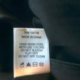 Staud Ida Smocked Faux Leather Top Black Size Medium