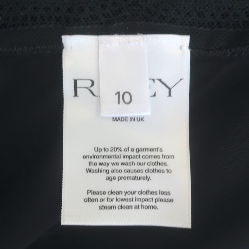 Raey Mixed Lace &amp; Satin Cami Top Black Size UK 10 NEW