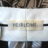 Heirlome Victoria High Waisted Shorts Brown Jyma Print Silk Satin Size 6