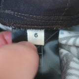 Heirlome Victoria High Waisted Shorts Brown Jyma Print Silk Satin Size 6