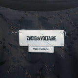Zadig & Voltaire Viva Rhinestone Star-Embellished Blazer Black Size 34