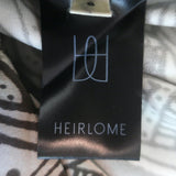 Heirlome Victoria High Waisted Shorts Brown Jyma Print Silk Satin Size 6