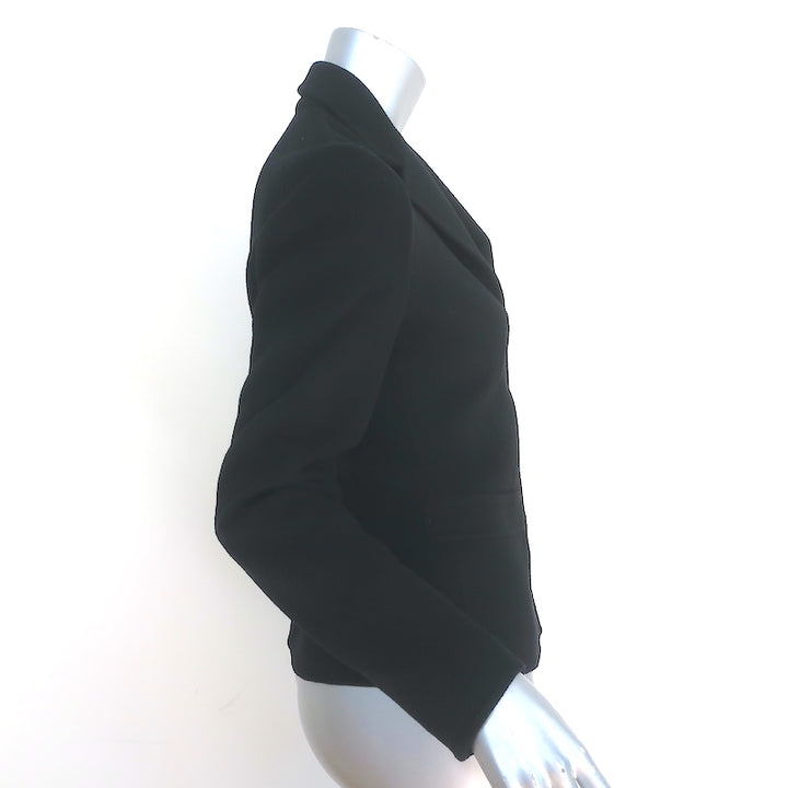 Prada Jacket Black Felt Size 42 Single Breasted Blazer