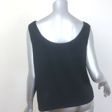 St. John Santana Knit Classic Tank Top Black Size Large