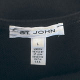 St. John Santana Knit Classic Tank Top Black Size Large