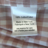 Caroline Constas Appolonia Off-Shoulder Gingham Top Blush/White Size Extra Small