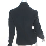 Prada Jacket Black Felt Size 42 Single Breasted Blazer
