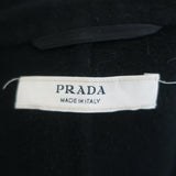 Prada Jacket Black Felt Size 42 Single Breasted Blazer