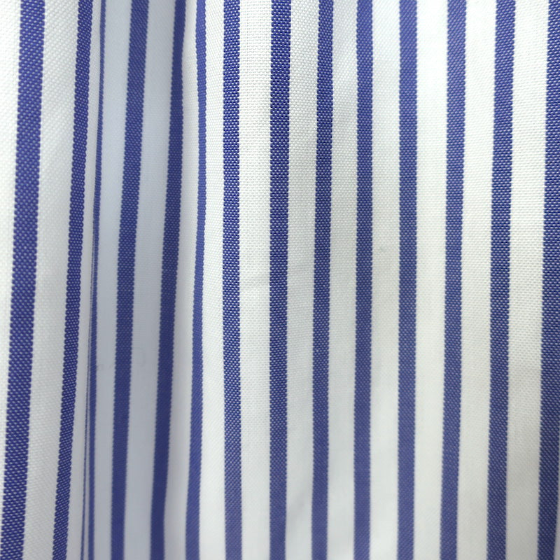 Caroline Constas Apollonia Striped Mini Dress Blue/White Cotton Size Extra Small