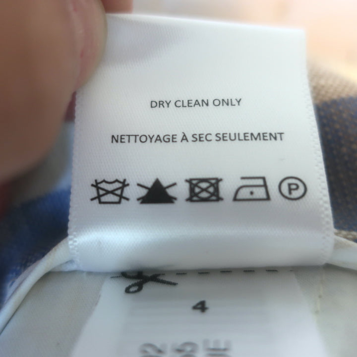 Veronica Beard Allen Plaid Shorts Powder Blue/Yellow Stretch Cotton Size 4