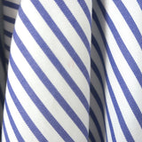 Caroline Constas Apollonia Striped Mini Dress Blue/White Cotton Size Extra Small