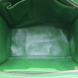 Celine Micro Luggage Tote Green Leather