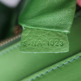 Celine Micro Luggage Tote Green Leather