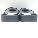 Chanel Mesh Camellia Pool Slide Sandals Gray Size 38 NEW