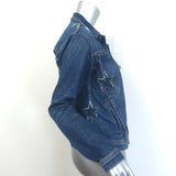L'Agence Celine Star Slim Fit Jean Jacket Classic Dark Denim Size Medium