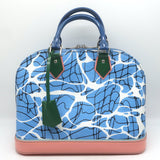 Louis Vuitton Limited Edition Alma PM Bag Aqua Print Epi Leather