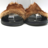 Givenchy Mink Pool Slides Brown Size 39.5 Slip-On Flat Sandals