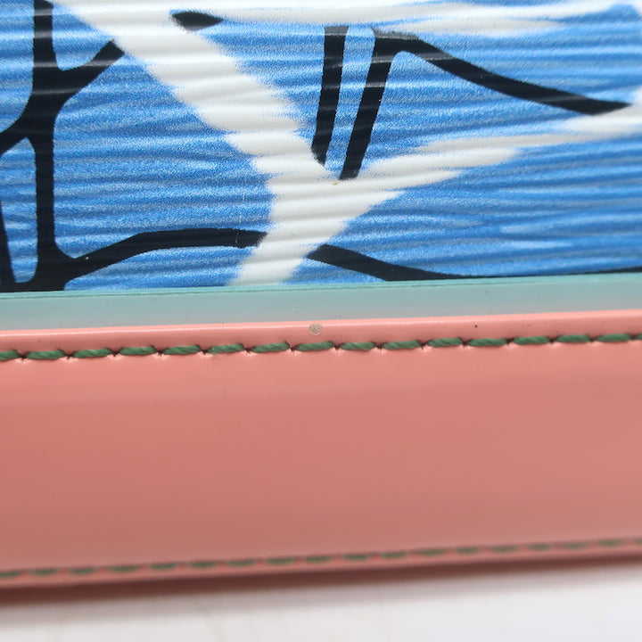 Louis Vuitton Limited Edition Alma PM Bag Aqua Print Epi Leather
