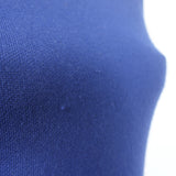 Oscar de la Renta Belted Fit & Flare Dress Blue/White Speckled Knit Size Large